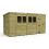 14 x 6 Pent Shed Tanalised (Single Door, With Windows) 2