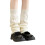 Slouch Socks With Not Binding Top Loose Stacked Thigh-Milky 1