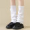 Slouch Socks With Not Binding Top Loose Stacked Thigh-Milky 9