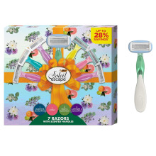 BIC Soleil Escape Women's Disposable 3, 4, & 5-Blade Razors, Scented Handles, College Dorm Room Essential, Shower Caddy and Toiletry Bag Ready, 7-Pack