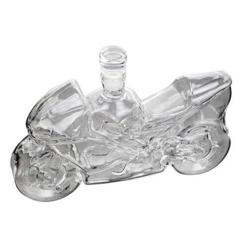 Motorradförmige Karaffe für Rum, Tequila oder Whisky – originelle Flasche für zu Hause 1