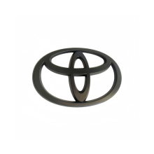 Matte Black 130 x 90 mm 3D ABS Toyota Emblem Badge for Car Front and Rear Replacement Logo
