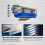 48-Pack 5-Layer Razor Blades Compatible with Fusion 5 Razors, Sharp Replacement Blades for Smooth Shaving 3