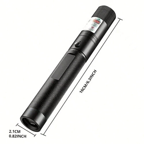 10000mW 532nm Green Laser Pointer with USB Rechargeable Flashlight for Presentations and Astronomy 2