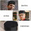 Professional Chef Cap Adjustable Ribbon Unisex Breathable Black Cotton Cloth 2Pcs 5
