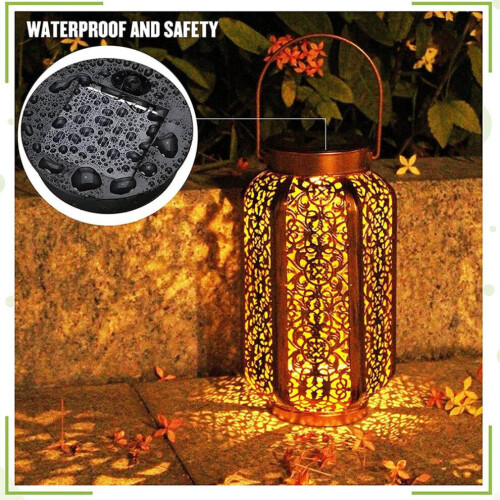 6 Pack Solar Lantern Replacement Tops, LED Solar Panel Lid Parts for Outdoor Hanging Lanterns 1