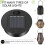 6 Pack Solar Lantern Replacement Tops, LED Solar Panel Lid Parts for Outdoor Hanging Lanterns 3