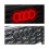 Black White 249mm Car LED Front Grille Emblem Lamp Static White Light for A3 A4 A5 Models 5