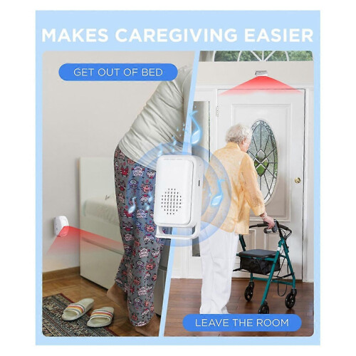 Wireless Motion Sensor Bed Alarm for Elderly Dementia Patients, Fall Prevention Alert System 2