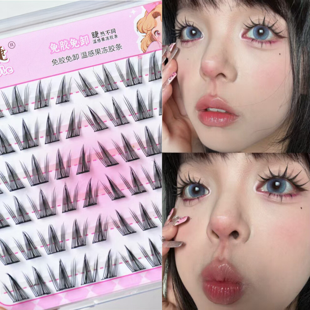 Zhouq-Outdoors (Sunflower) 8-13Mm Black Manga Eyelash Clusters