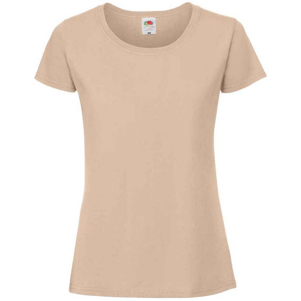 Fruit Of The Loom (L, Desert Sand) Womens/Ladies Iconic Ringspun Cotton T-Shirt