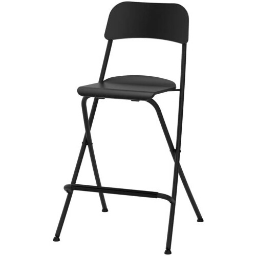 IKEA FRANKLIN Folding Bar Stool-Black 63cm