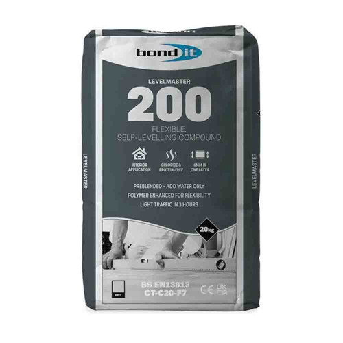 Level Master 200 Cementitious Flexible Self-Levelling Compound Grey 20kg