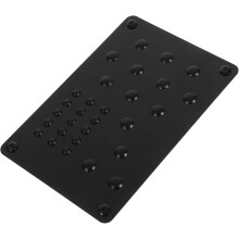 Antislip voetsteunenset voor autopedalen (hiel- en hielpads) voor gebruik in het auto-interieur, zwarte mat voor vloerplaat en pedaal.