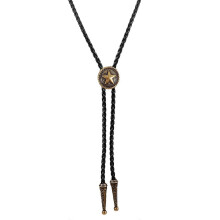 Bolo stropdas, verstelbare western stropdas, decoratieve adelaar ketting, leren stropdas voor een feestje