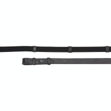 (54in x 0.8in, Black) Aviemore Continental Leather Horse Web Reins