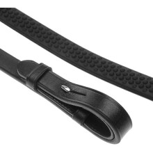 (61in x 0.63in, Black) Aviemore Extreme Leather Horse Rubber Reins