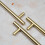 Satin Brass T-Bar Cabinet Handle (288mm Handle) 7