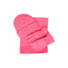 (S, Dark Pink) Mountain Warehouse Childrens/Kids Accessories Set (Pack of 3)