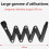 Bicycle Lock - 85cm Folding Lock - Alloy Steel - 4-Digit - Shear Resistant 3