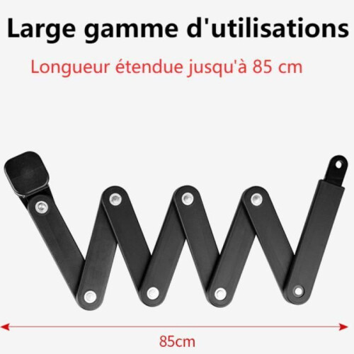Bicycle Lock - 85cm Folding Lock - Alloy Steel - 4-Digit - Shear Resistant 2