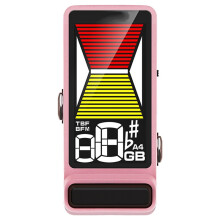 Für Flow Tune NTU-3 MK2 Akustik-E-Gitarre Bass Tuning Tuner Pedal Effektor LCD-Bildschirm Multi-Modal Rosa