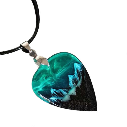 Guitar Touch Luminous Pick Epoxy Resin Gitarrplektrum Norrskenshalsband Basgitarrplektrum 2