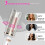 Automatic 25mm curling iron with transparent heat shield, ceramic coating, PTC technology, and four-corner Magic Grip design. 3