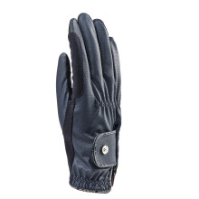 (L, Navy) Aubrion Childrens/Kids Stadium Synthetic Leather Riding Gloves