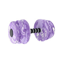 (purple white) Women\'s Non-Slip Camo Dumbbells - Yoga & Fitness