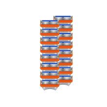 16 ks náhradných holiacich čepelí, lubrikačný pásik pre pohodlnejšie holenie, oranžový dizajn