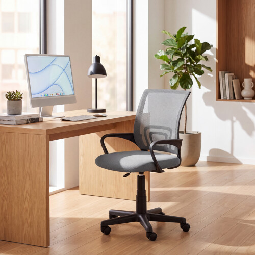 Vida Designs (Grey) Airsdale Adjustable Mesh Office Chair Office UKFR