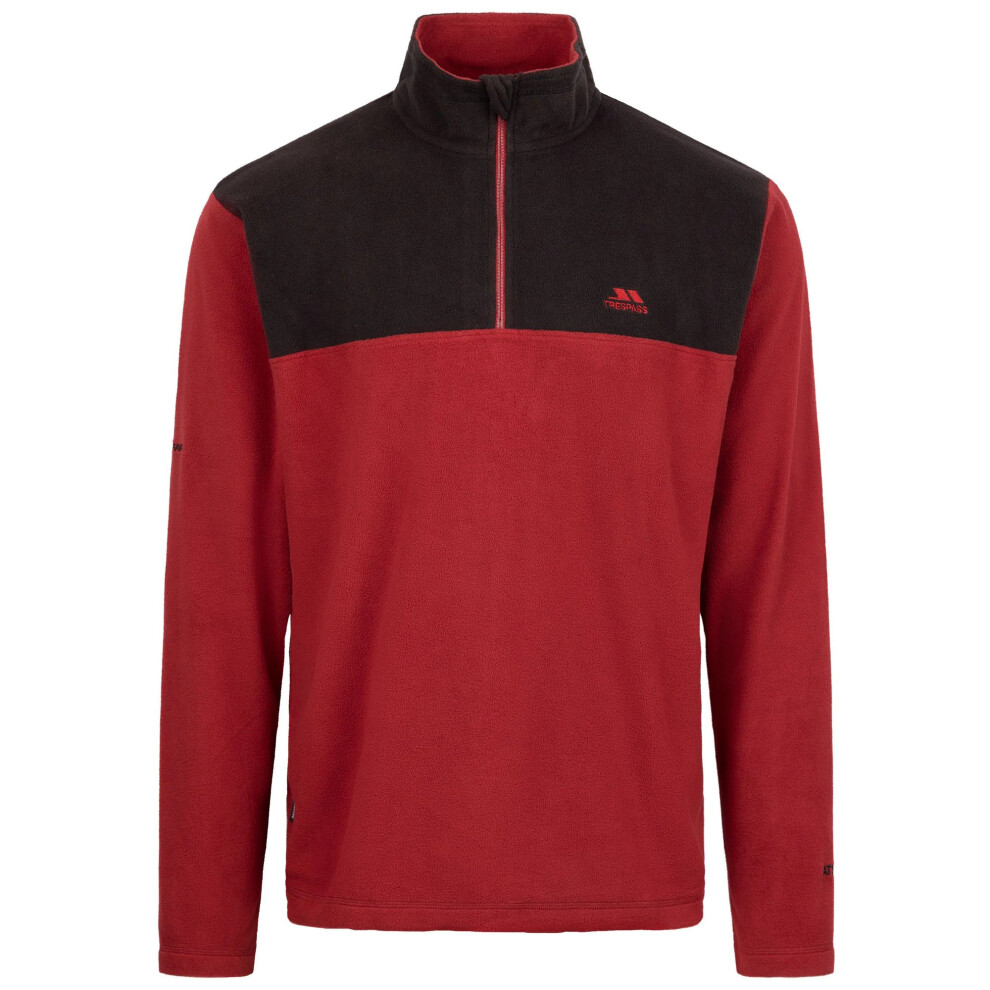 Trespass (Xs, Merlot) Mens Curtiston At100 Fleece Top