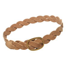 Braided Waist Chain Beautiful Woven Belt for Women Prom-Camel
