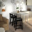 IKEA NORDVIKEN Counter Height Bar Stool-Black 2