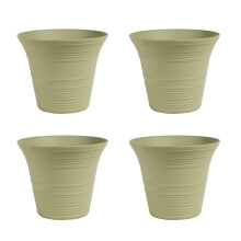 HC Companies 9 Inch Sedona Ronde Zelfwaterende Pot - Decoratieve Lichtgewicht Plastic Pot voor Binnen Buiten