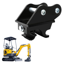 Acoplador Rápido para Mini Excavadora - Enganche de Cambio Mecánico para Excavadoras Pequeñas de 0.8-3 Toneladas