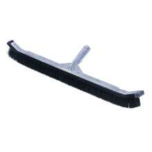 Pooline 24" Pool Brush med Aluminium Bak och Handtag - Nylon Borst - Svart Borstkropp