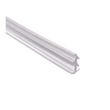 Duschdörr Glazing Vinyl Spline 100" Lång för Tätning av Inramade Duschdörrar, Transparent