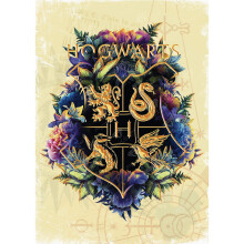 DIAMOND ART CLUB Crest di Hogwarts - Kit di Pittura con Diamanti, 17" x 24" (43 cm x 61 cm)