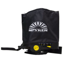 Spyker 25lb Streuwagen mit Materialfenster & einfachem Kalibrierungssystem - Schwarz
