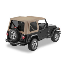 Bestop 51180-33 Dunkelbraun Replace-a-Top Softtop mit Tönung - keine Türverkleidungen - kein Rahmen - 1997-2002 Jeep Wrangler