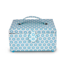 Cesto da Cucito Dritz Piccolo, Blu Retro