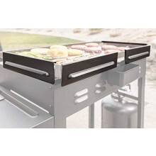 Blackstone 5016 28" Griddle Windbeschermers, Staal, Zwart