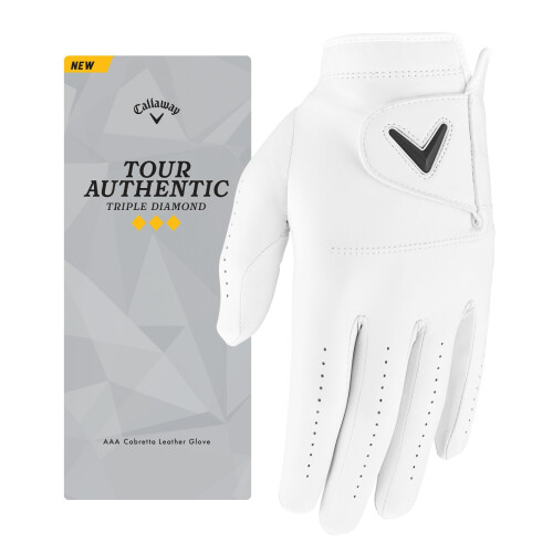 Callaway Callaway Golf Tour Authentic Triple Diamond Glove (Left,Standard,Medium/Large,White)