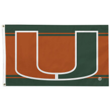 FANMATS 34797 Miami Hurricanes Standard Home Flag 36"x60"