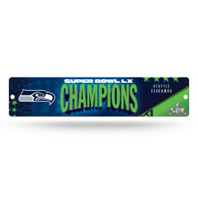 Rico Industries NFL Seattle Seahawks 2026 Super Bowl LX Champions 4" x 16" Straßenschild