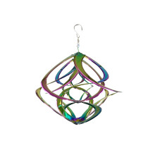 Red Carpet Studios Cosmix Deluxe Helix Wind Spinner, Grand 20-Pouces, Triple Iridescent
