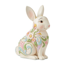 Floral Hase Blumentopf in Weiß von Enesco Gift