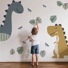 Große Dinosaurier Wandaufkleber, Süße Cartoon Dinosaurier Kunstdekoration